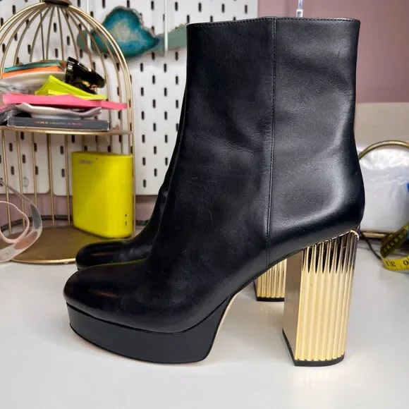 These are the MICHAEL Michael Kors Women's Porter Platform Dress Booties - Picture 2 of 7